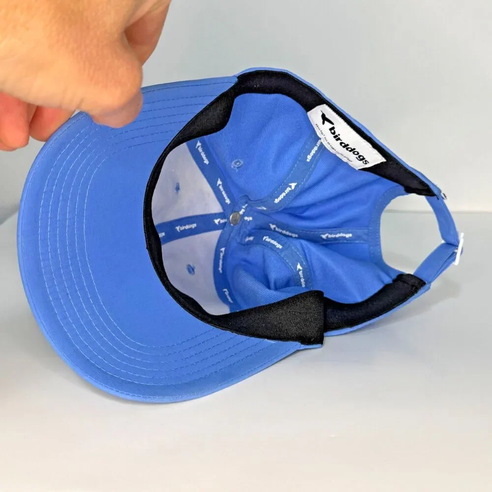 Bird Dogs Blue Performance Hat Adjustable Strapback Athletic Dad Cap Logo